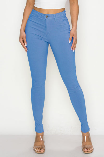 Fashion (Blue)Lucyever 2022 Summer High Waist Ice Silk Pants For