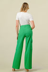 LVB-600 GREEN HIGH WAISTED STRETCHY WOMEN'S CARGO JEANS