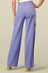 LVB-600 LILAC HIGH WAISTED STRETCHY WOMEN'S CARGO JEANS