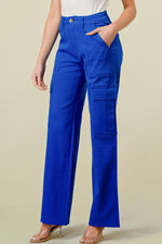 LVB-600 ROYAL HIGH WAISTED STRETCHY WOMEN'S CARGO JEANS