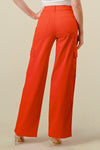 LVB-600 TANGERINE HIGH WAISTED STRETCHY WOMEN'S CARGO JEANS