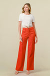 LVB-600 TANGERINE HIGH WAISTED STRETCHY WOMEN'S CARGO JEANS