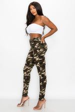 LV-300 ARMY HIGH WAISTED COLORED JEANS