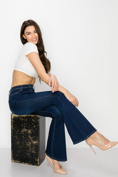 HIGH WAISTED STRETCHY BELL BOTTOMS WOMEN JEANS - NON-DISTRESSED – LOVER  BRAND FASHION