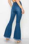 Wholesale High Waisted Bell Bottom Ripped & Distressed Destroyed Jeans BC-010- Light Denim Medium Blue Wash Dark Denim. High Waisted Skinny Ripped & Distressed Women Jeans. High rise colored jeans. fashion nova Style vibrantmiu style fashiongo style l&b apparel wholesale lucky & blessed flare jeans western wholesale