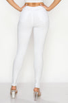 LV-300 WHITE HIGH WAISTED COLORED JEANS