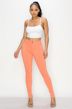 LV-300 CORAL HIGH WAISTED COLORED JEANS