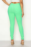 LV-300 LIGHT MINT HIGH WAISTED COLORED JEANS