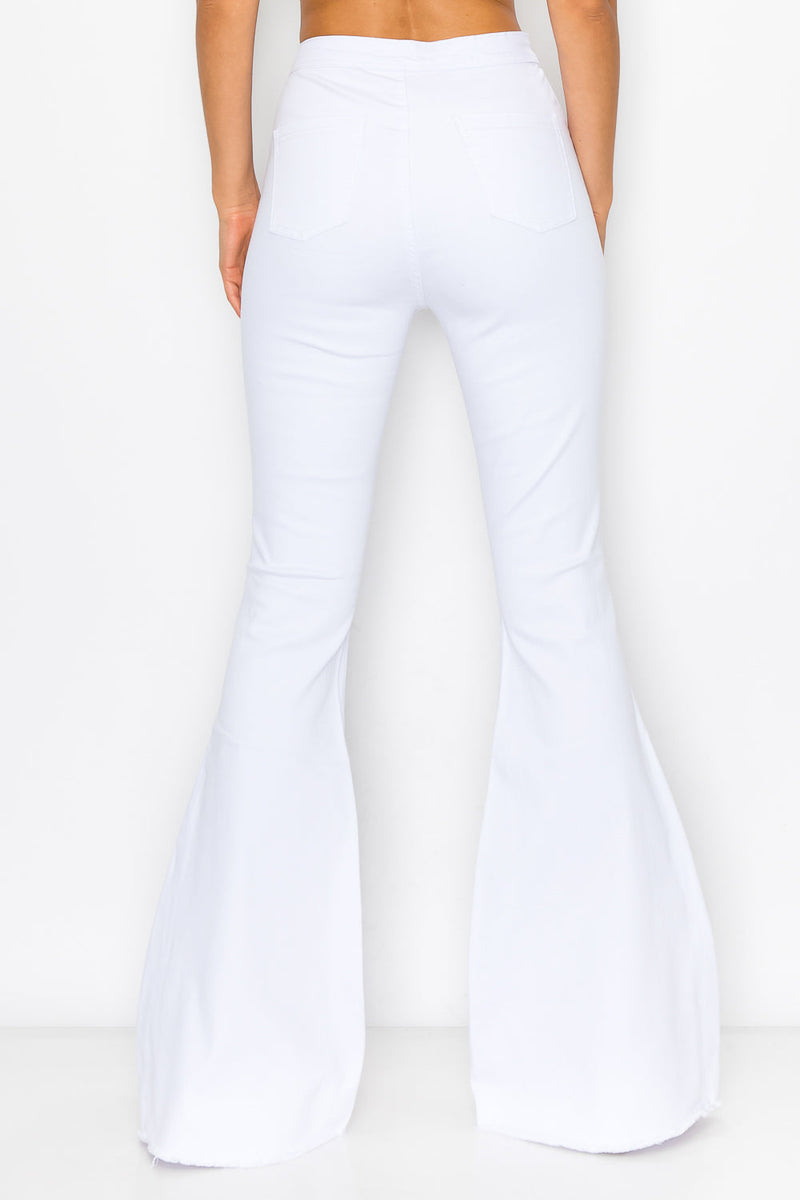 BC-420 WHITE COLORED BELL BOTTOMS