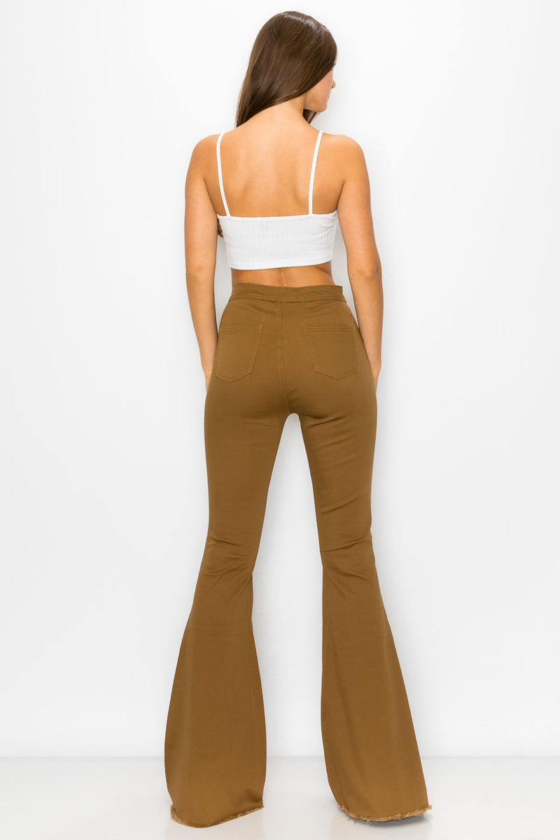 BC-420 MOCHA COLORED BELL BOTTOMS